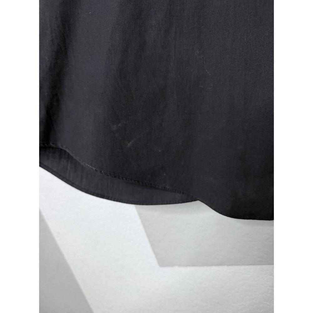 Stacy Adams Mens Dress Shirt 17 34/35 Black French Cuff Hidden Button Formal - Picture 11 of 11